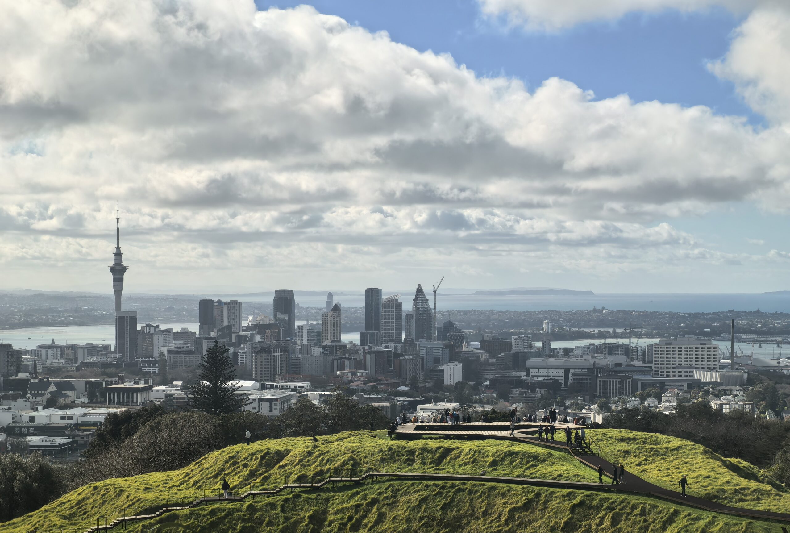 Auckland Cityscape from Mount Eden Summit