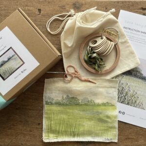 Stitched-Painting Kit (with hand-painted linen)