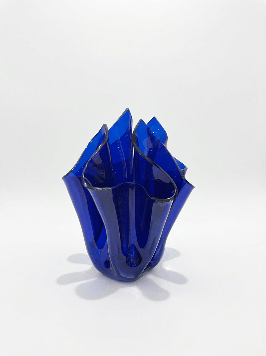 Transparent Deep Blue Clover Blaze